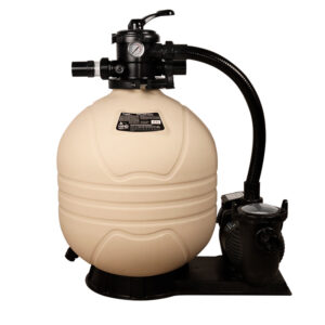 20” kit filtro arena con bomba 1 HP válvula superior Emaux, para piscina de 50 a 60 m3